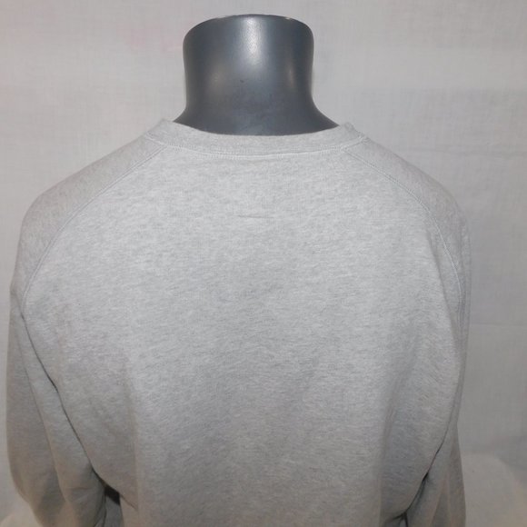 Champion Mens L Gray Logo Spellout Crewneck Sweatshirt Activewear Gym Athleisure - Picture 11 of 12